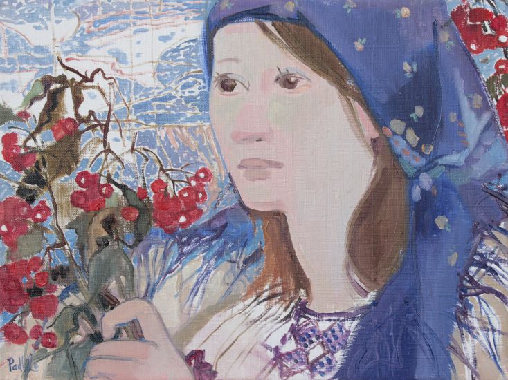 Korzh-Radko Ludmila, První sníh, 2015, olej na plátně, 30x40